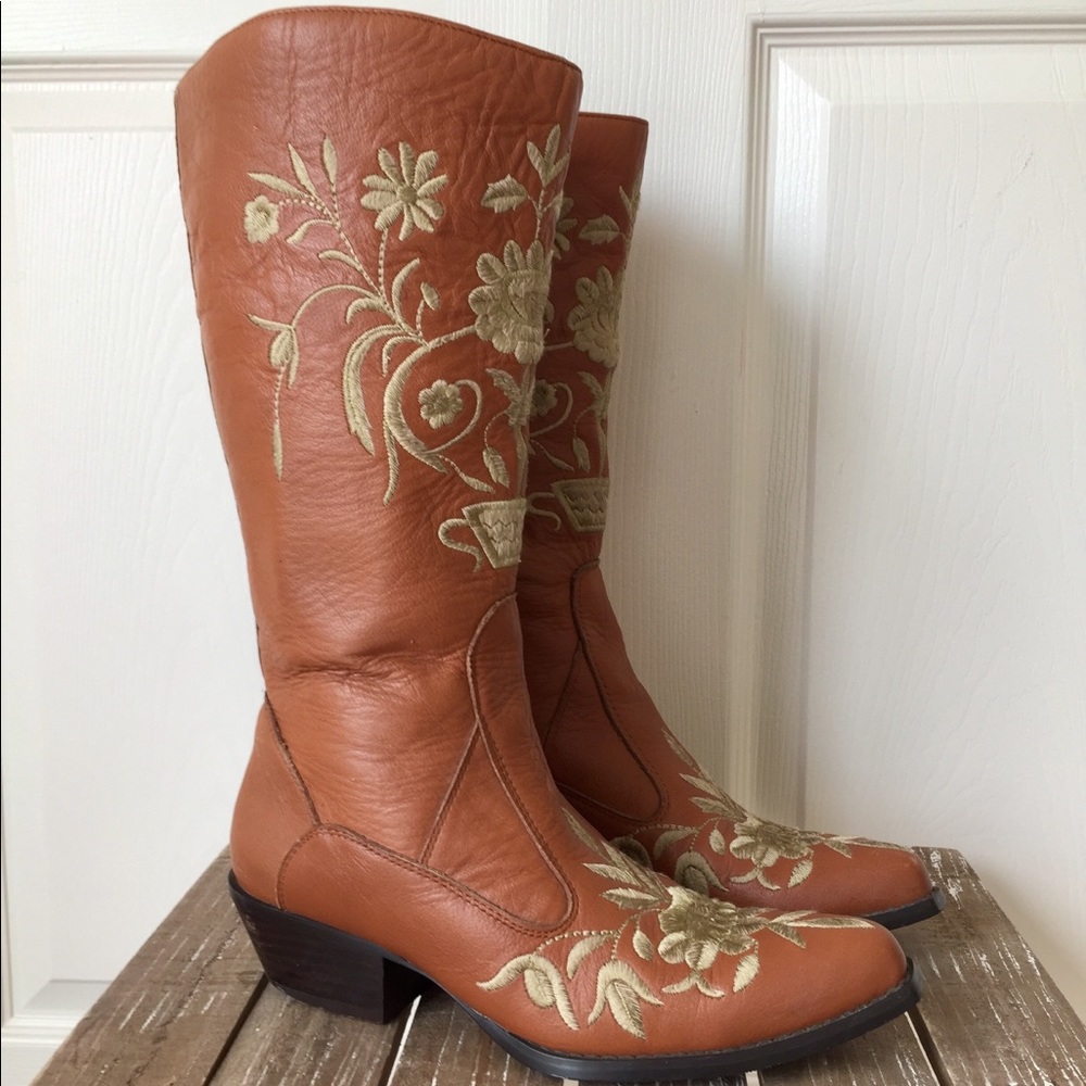 Colin Stuart Leather Cowboy Boots